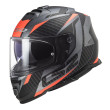 LS2 FF800 STORM II RACER ΚΡΑΝΟΣ FULL FACE MATT BLACK ORANGE