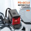 LDNIO ΦΟΡΤΙΣΤΗΣ ΜΟΤΟΣΥΚΛΕΤΑΣ C108 ΜΕ ΚΑΛΩΔΙΟ 60W USB / USB-C