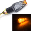 AGVPRO LUM-225 ΦΛΑΣ ΜΗΧΑΝΗΣ LED (65 x 28 mm) ΜΑΥΡΟ ΜΕ ΔΙΑΦΑΝΗ ΤΖΑΜΑΚΙ 