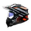LS2 EXPLORER CARBON MX701 EDGE ΚΡΑΝΟΣ ΜΗΧΑΝΗΣ ADVENTURE GREY ORANGE