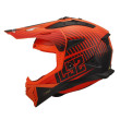 LS2 FAST II MX708 DUCK ΚΡΑΝΟΣ OFF-ROAD MATT ORANGE BLACK