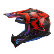 LS2 FAST II MX708 WASH ΚΡΑΝΟΣ OFF-ROAD RED PURPLE