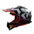 LS2 FAST II MX708 WASH ΚΡΑΝΟΣ OFF-ROAD MATT WHITE ORANGE