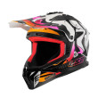 LS2 FAST II MX708 WASH ΚΡΑΝΟΣ OFF-ROAD MATT WHITE ORANGE