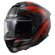 LS2 STREAM II FF808 FURY ΚΡΑΝΟΣ FULL FACE BLACK RED
