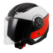 LS2 AIRFLOW II OF616 ΚΡΑΝΟΣ COVER JET MATT WHITE RED