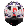 LS2 PIONEER II MX702 FANTASY ΚΡΑΝΟΣ ADVENTURE MATT WHITE RED BLUE