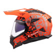 LS2 PIONEER II MX702 RANGI ΚΡΑΝΟΣ ADVENTURE MATT ORANGE BLACK