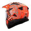 LS2 PIONEER II MX702 RANGI ΚΡΑΝΟΣ ADVENTURE MATT ORANGE BLACK