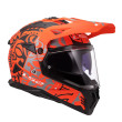 LS2 PIONEER II MX702 RANGI ΚΡΑΝΟΣ ADVENTURE MATT ORANGE BLACK