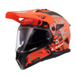 LS2 PIONEER II MX702 RANGI ΚΡΑΝΟΣ ADVENTURE MATT ORANGE BLACK