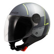LS2 SPHERE LUX II OF558 FIRM ΚΡΑΝΟΣ JET MATT TITANIUM FLUO