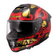 LS2 STREAM II FF808 DRAKO ΚΡΑΝΟΣ FULL FACE BLACK RED 