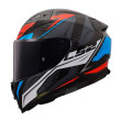 LS2 VECTOR II ΚΡΑΝΟΣ FULL FACE CARBON SAVAGE WHITE BLUE RED