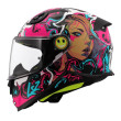 LS2 FF812 KID CYBERG ΠΑΙΔΙΚΟ ΚΡΑΝΟΣ ΜΗΧΑΝΗΣ FULL FACE PINK BLACK