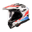 LS2 PIONEER II MX702 NAMIB ΚΡΑΝΟΣ ADVENTURE WHITE RED BLUE