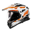 LS2 PIONEER II MX702 NAMIB ΚΡΑΝΟΣ ADVENTURE WHITE ORANGE
