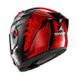 SHARK AERON ΚΡΑΝΟΣ FULL FACE EDGY CARBON RED CHROME