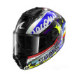 SHARK SPARTAN RS ΚΡΑΝΟΣ FULL FACE CARBON STREETRUSH BLUE/ CHROME