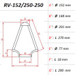ΦΙΛΤΡΟ ΑΕΡΟΣ DNA RV-SERIES UNIVERSAL CLAMP ON ID 152 MM / 250 MM