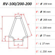 ΦΙΛΤΡΟ ΑΕΡΟΣ DNA RV-SERIES UNIVERSAL CLAMP ON ID 100 MM / 200 MM
