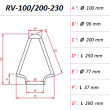 ΦΙΛΤΡΟ ΑΕΡΟΣ DNA RV-SERIES UNIVERSAL CLAMP ON ID 100 MM / 230 MM