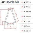 ΦΙΛΤΡΟ ΑΕΡΟΣ DNA RV-SERIES UNIVERSAL CLAMP ON ID 100 MM / 160 MM