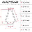 ΦΙΛΤΡΟ ΑΕΡΟΣ DNA RV-SERIES UNIVERSAL CLAMP ON ID 90 MM / 200 MM
