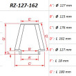 ΦΙΛΤΡΟ ΑΕΡΟΣ DNA RZ-SERIES UNIVERSAL CLAMP ON ID 127 MM / 162 MM