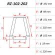 ΦΙΛΤΡΟ ΑΕΡΟΣ DNA RZ-SERIES UNIVERSAL CLAMP ON ID 102 MM / 202 MM