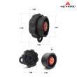 AGVPRO GVR24325 ΑΝΤΙΚΡΑΔΑΣΜΙΚΗ ΒΑΣΗ ΚΙΝΗΤΟΥ ΓΙΑ ΚΑΘΡΕΠΤΗ ΜΕ ΚΛΕΙΔΑΡΙΑ Ø 9-14MM 
