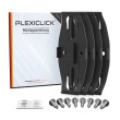 PLEXICLICK® V2 ΠΛΑΙΣΙΑ ΠΙΝΑΚΙΔΑΣ ΠΛΕΞΙΓΚΛΑΣ ΜΑΥΡΑ ΓΙΑ 2 ΠΙΝΑΚΙΔΕΣ 112MM -113MM