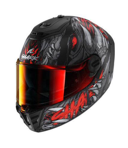 ΚΡΑΝΟΣ FULL FACE SHARK SPARTAN RS SHAYTAN MATT BLACK RED