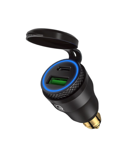 MAXXED PD-3 ΑΝΤΑΠΤΟΡΑΣ ΦΟΡΤΙΣΤΗΣ ΜΟΤΟ TYPE C & USB 12-24V