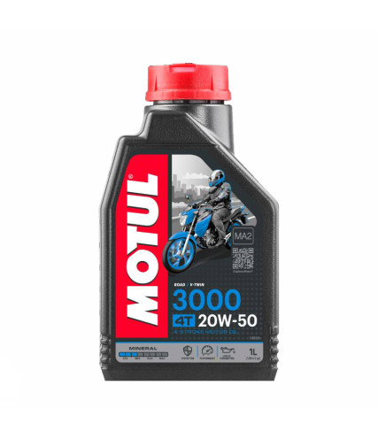 MOTUL ΛΑΔΙ ΚΙΝΗΤΗΡΑ 3000 4T MA2 20W50 1L