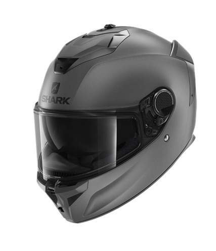SHARK SPARTAN GT ΚΡΑΝΟΣ FULL FACE BLANK MAT ANTHRACITE
