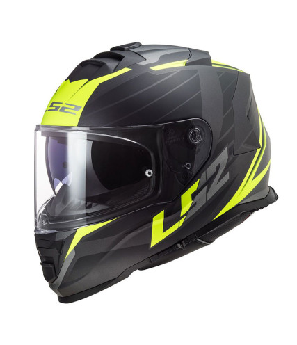LS2 FF800 STORM NERVE ΚΡΑΝΟΣ FULL FACE MATT H-V YELLOW