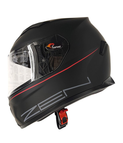 ΚΡΑΝΟΣ FULL FACE ZEN ZN-883 MATT BLACK RED