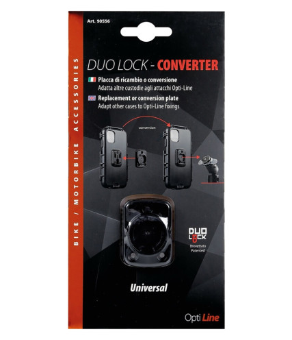 ΑΝΤΑΠΤΟΡΑΣ ΜΕΤΑΤΡΟΠΗΣ ΘΗΚΗΣ ΓΙΑ ΒΑΣΗ LAMPA DUO LOCK CONVERTER UNIVERSAL OPTI LINE