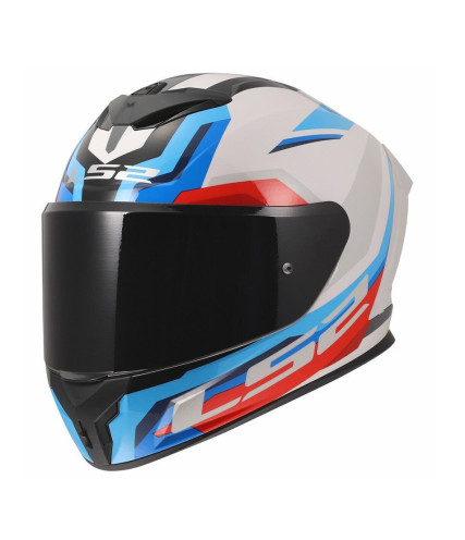 LS2 RAPID III HYPER FF820 ΚΡΑΝΟΣ FULL FACE BLUE RED WHITE