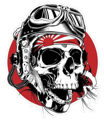 ΜΟΤΟ JAPAN SKULL RIDER ΑΥΤΟΚΟΛΛΗΤΟ ΣΜΑΛΤΟΥ 