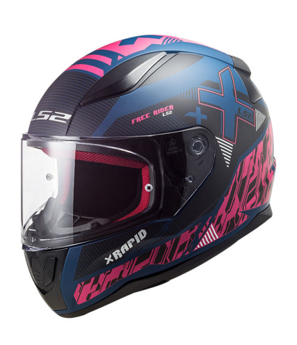 LS2 RAPID II XTREET ΚΡΑΝΟΣ FULL FACE MATT BLUE PURPLE