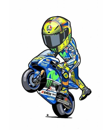 MOTO ROSSI 46 VR46 ΑΥΤΟΚΟΛΛΗΤΟ ΣΜΑΛΤΟΥ 