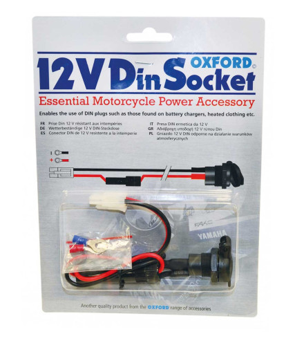 OXFORD 12V SAE/DIN SOCKET & 10A 1.2m		