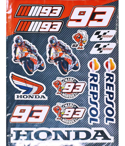 ΑΥΤΟΚΟΛΛΗΤΑ HONDA MOTO GP MARC MARQUEZ STICKER COLLECTION