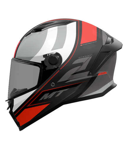 MT STINGER 2 POUN B5 ΚΡΑΝΟΣ FULL FACE GREY/ RED MATT