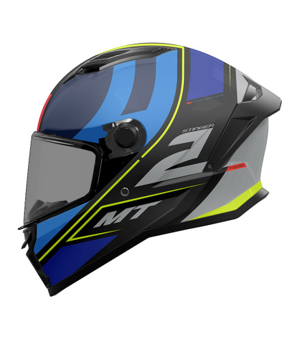 MT STINGER 2 POUN B6 ΚΡΑΝΟΣ FULL FACE BLACK/ BLUE MATT
