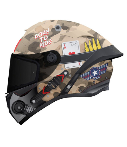 MT TARGO S ΚΡΑΝΟΣ FULL FACE PATTON A2 MATT BEIGE