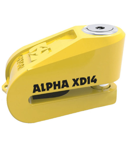 ΚΛΕΙΔΑΡΙΑ ΔΙΣΚΟΦΡΕΝΟΥ OXFORD ALPHA XD14 DISC LOCK 14MM YELLOW