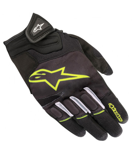 ΓΑΝΤΙΑ ALPINESTARS ATOM BLACK YELLOW FLUO